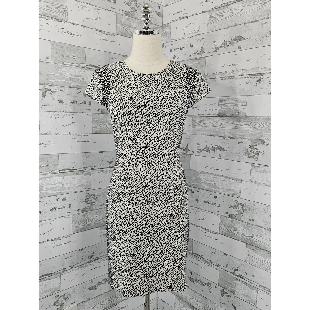 Diane Von Furstenberg Womens 6‎ Dress Cotton Wave Jacquard Snake